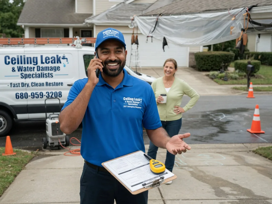 Ceiling Leak Cleanup Kingsbury, TX FAQs